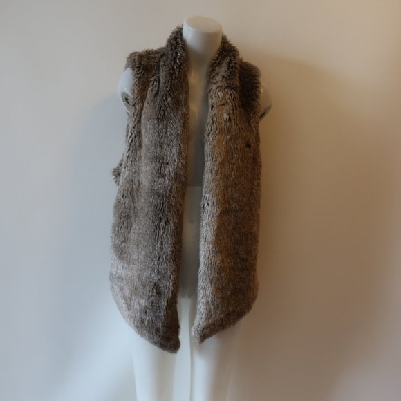 TART COLLECTIONS FAUX FUR NO CLOSE VEST L * - Picture 1 of 8